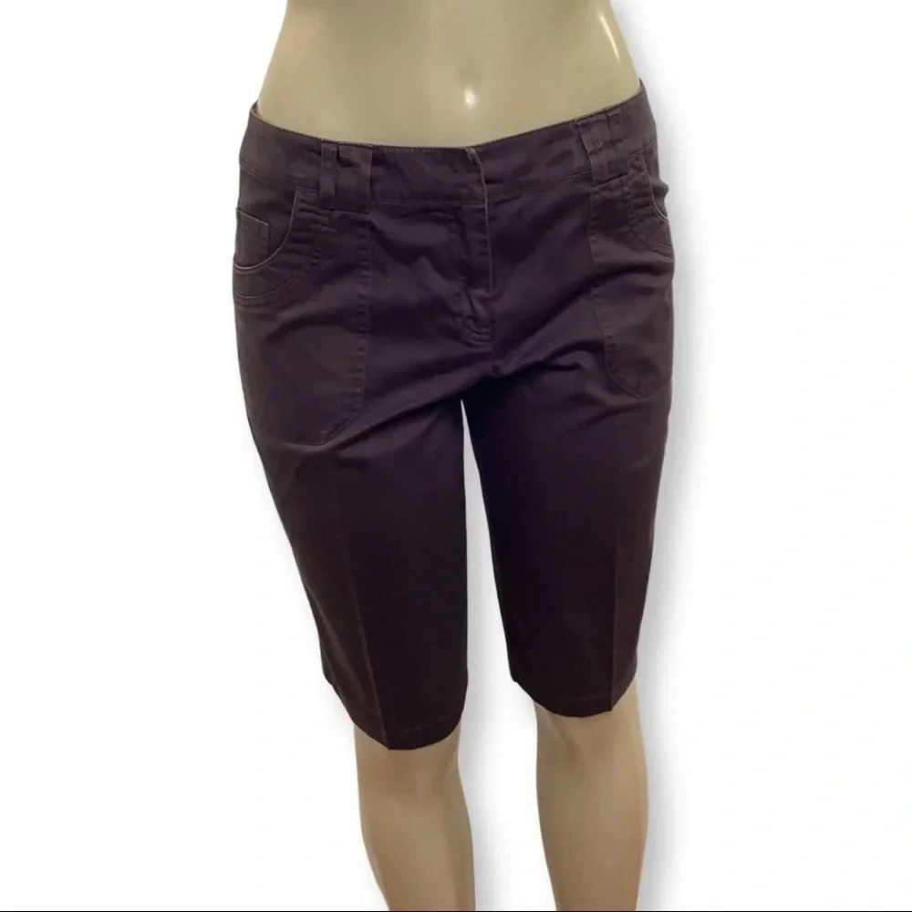 AB Studio Size 6 Brown Shorts with Pockets, Preloved.